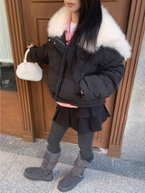 Moufee Fur-Lined Belted Long Ugg Boots