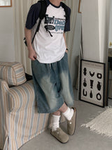 Ren One-Tuck Brush Bermuda Denim