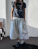 Hip Character Tattoo Lettering Bermuda Shorts 3color