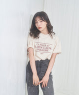 UNISEX メッセージエンブロイダリーT