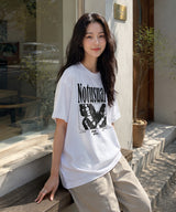 バタフライオーバーフィットTシャツ - 4COLOR