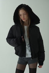 HOODED FLIGHT JUMPER_BLACK