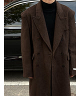 [F/W] ハンドメイドモヘアダブルロングコート(3color)