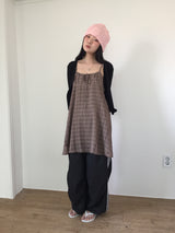 Ribbon Plaid Mini One Piece (2color)