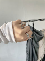 Melted Circle Frame Ring