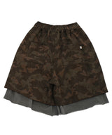 ヴィンテージカモレイヤード 1/2 パンツ (Khaki)
