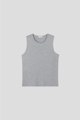 [1+1] Waffle Crop Sleeveless Tee