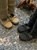 Square-Toe Ballet Flats Bow Sandal Boots