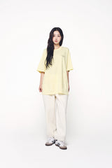 24FWベーシックロゴシーズン3ショートスリーブTシャツ ライトイエロー