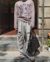 Ruby Vintage Washing Damage Pants