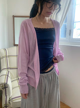 Enoch Summer See-Through Deep V-Neck Cardigan