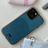 [Jelly] Stipe slim(blue) Jelly case