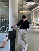 スラッグベラハッチハーフジップアップカラニット