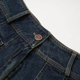 Elodie Pocket Pleats Denim Skirt
