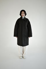 Oversized puffer coat, Dark brown