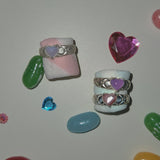 【MADE】 Heart quilting ring