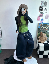 TRACK WIDE TAPING BALLOON LONG PANTS 💙🖤🤍3COLOR