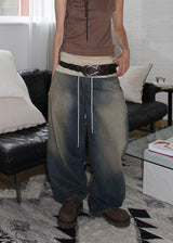 BUCKLE WIDE BELT