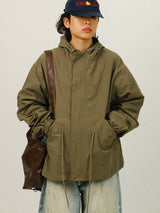 DE Hood Short Fishtail Parka