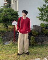 マレルワンタックワイドコットンパンツ