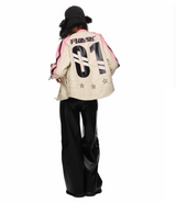 IN STOCK | PADDED MOTO JACKET – PINK