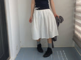 Powder pleats and pouch skirts