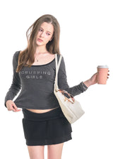 FOR-RING GIRL JEWEL TEE [BLACK STRIPE]