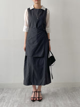 Joanne Nylon Sleeveless Wrap One Piece
