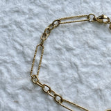 Antique Gold Geometric Bracelet