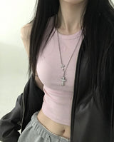 double cross necklace