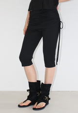 シャーリングスカートレイヤードパンツ