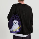 Maltese profile string bag