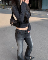 Eylet flat heels