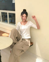 [MADE/6colors] ミルドコットン 4スリーブTシャツ