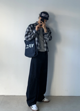 Meir Premium Adult Three-Needle Curved Wide Denim Pants