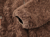 Bear Casual Hooded Zip-up
