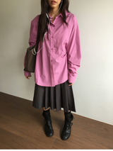 ペーパー ドロップ シャツ (4color)
