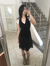 stud halter sleeveless