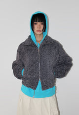 PLUSH HIGH-NECK JUMPER