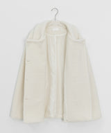 Elma Collar Double Button Wool Half Coat