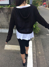 インス ポケット スリット コットン カプリ パンツ