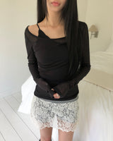 ナヒル シアー ロングスリーブTシャツ
