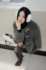 Toggle tteokbokki half-fur coat