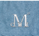 SLAP PIGMENT WASHING METAL LOGO DENIM SET UP SHORTS (2COLOR)