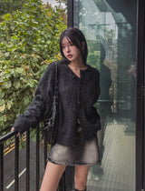 プラハウールヘアーカーディガン