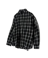 87-STAN092 ビンテージフォレストオーバーフィット長袖タータンチェックシャツ