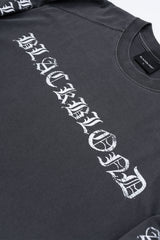 BBD  クラッシュドフェイスピグメントロングtシャツ