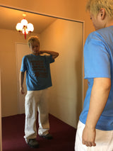 原宿 セミクロップド ショートスリーブ Tシャツ (3c)