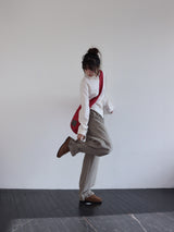 REVERSIBLE POCKET BAG (RED & NAVY)