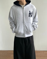 NYクロップエンブロイダリージップアップフーディー
